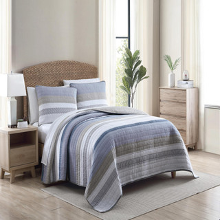 Thumbnail 34: Nautica Nautica Galewood Cotton Quilt Set 