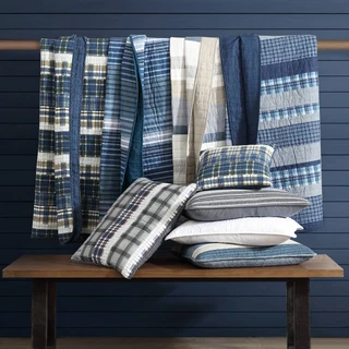 Thumbnail 38: Nautica Nautica Galewood Cotton Quilt Set 