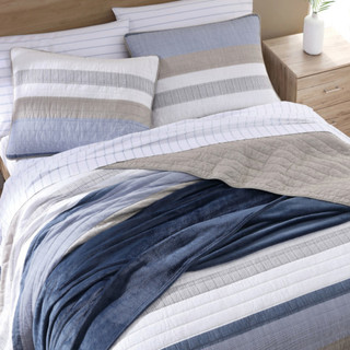 Thumbnail 45: Nautica Nautica Galewood Cotton Quilt Set 