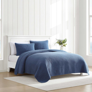 Thumbnail 8: Nautica Nautica Seashore Stitch Cotton Quilt Set 