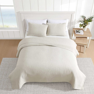 Thumbnail 16: Nautica Nautica Seashore Stitch Cotton Quilt Set 