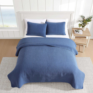 Thumbnail 20: Nautica Nautica Seashore Stitch Cotton Quilt Set 