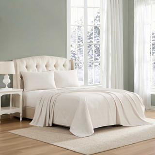 Thumbnail 3: Laura Ashley Laura Ashley Chelsie Vine Cotton Sheet Set 