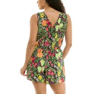 Thumbnail 8: Nina Leonard Women's Textured Wave Smocked Sleeveless Romper 