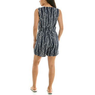 Thumbnail 3: Nina Leonard Women's Textured Wave Button Front Romper 