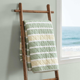 Thumbnail 10: Nautica Nautica Varadero Pinstripe Cotton Quilt Set 