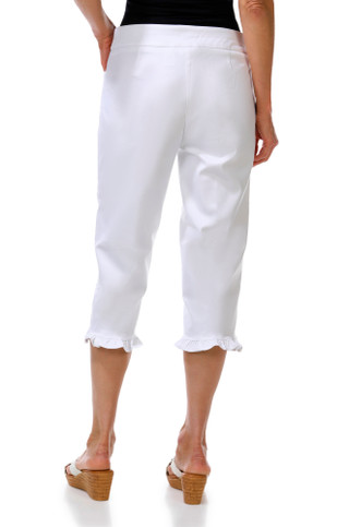Thumbnail 2: Coral Bay Petite Solid Ruffle Hem Capris 