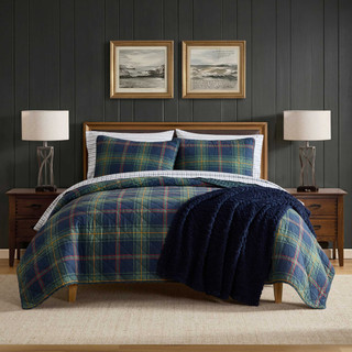 Thumbnail 1: Nautica Nautica Preston Plaid Cotton Quilt Set 