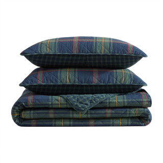 Thumbnail 14: Nautica Nautica Preston Plaid Cotton Quilt Set 