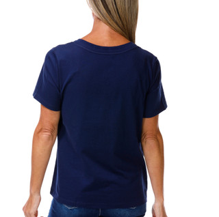 Thumbnail 2: Coral Bay Women's Embellished Short Sleeve V-Neck Top 