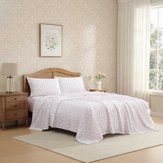 Thumbnail 5: Laura Ashley Laura Ashley Blossom Bliss Cotton Sheet Set 