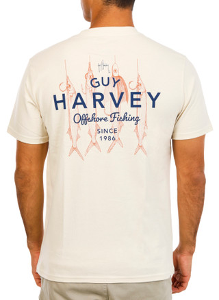 Thumbnail 1: Guy Harvey Men's Short Sleeve Tuna Print Shirt 