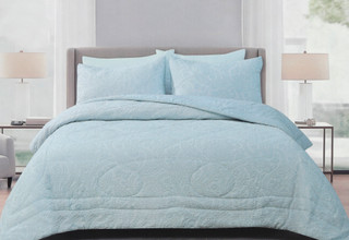 Thumbnail 3: Nicole Miller Full/Queen Size 3 Pc Quilt Set  