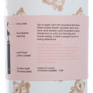 Thumbnail 2: A little obsessed 24 oz Bear Bow Water Bottle 