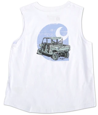 Thumbnail 1: Carhartt Little Girls Logo Muscle Tank 