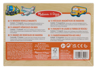 Thumbnail 2: Melissa & Doug Kids 15 Pk Vehicle Magnets 