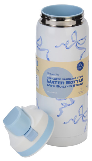 Thumbnail 3: Hydrate Pro 32 oz Bow Insulated Stainless Steel Water Bottle 