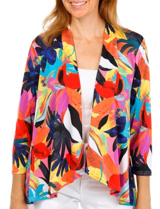 Thumbnail 1: Zac & Rachel Women's Open Front Long Sleeve Top 