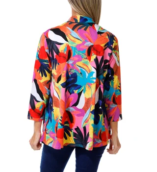Thumbnail 2: Zac & Rachel Women's Open Front Long Sleeve Top 