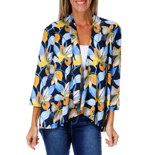 Thumbnail 1: Zac & Rachel Women's Open Front Long Sleeve Top 