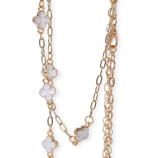 Thumbnail 2: Nicole Miller 2 Pc Clover Necklace & Bracelet Set 