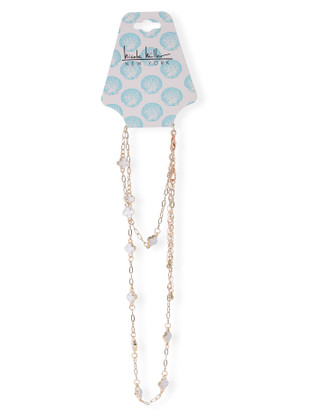 Thumbnail 1: Nicole Miller 2 Pc Clover Necklace & Bracelet Set 