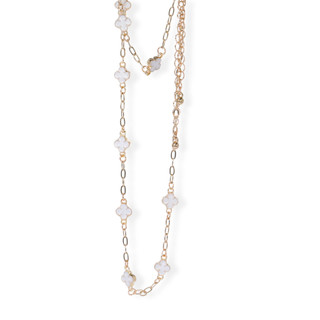Thumbnail 3: Nicole Miller 2 Pc Clover Necklace & Bracelet Set 
