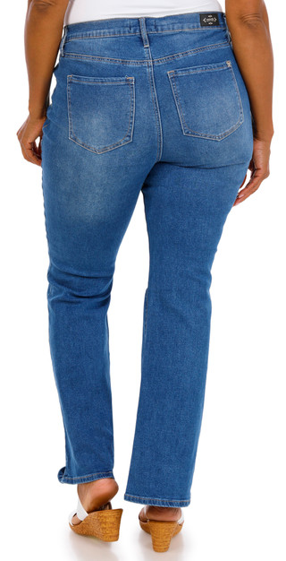 Thumbnail 2: Nanette Lepore Plus Belle High Rise Boot Cut Embroidered Jeans 