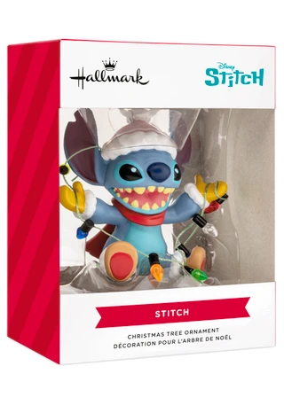 Thumbnail 3: STITCH Stitch with Christmas Lights Ornament 