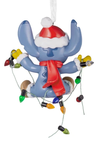 Thumbnail 4: STITCH Stitch with Christmas Lights Ornament 