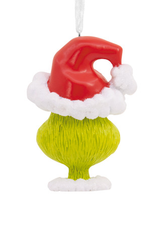 Thumbnail 3: THE GRINCH Grinch Head Christmas Ornament 