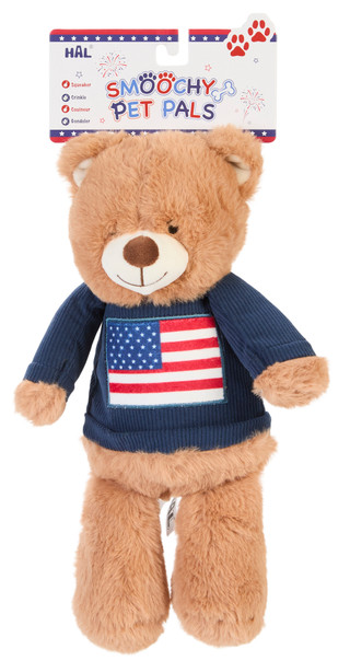 Thumbnail 1: Smoochy Pet Pals Freedom Cuddle Bear Pet Toy 