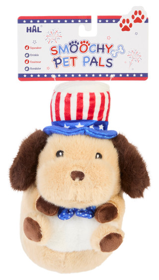 Thumbnail 1: Smoochy Pet Pals Liberty Pup Plush Dog Toy 
