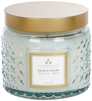 Thumbnail 2: SOY ESSENTIALS 11 oz Suede & Smoke Scented Candle 