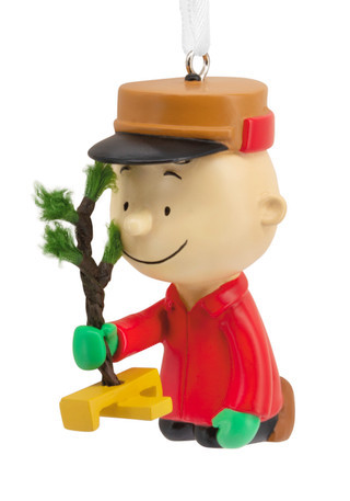 Thumbnail 1: SNOOPY Charlie Brown with Christmas Tree Ornament 