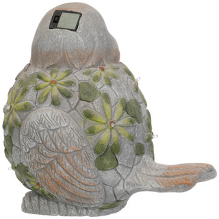 Thumbnail 2: Oak + Thistle 13 In Solar Bird Garden Decor 