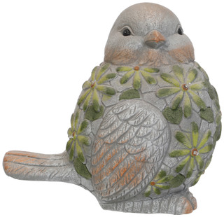 Thumbnail 1: Oak + Thistle 13 In Solar Bird Garden Decor 
