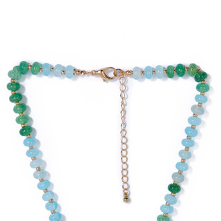 Thumbnail 5: Nicole Miller Gold Tone Beaded Flower Pendant Necklace 