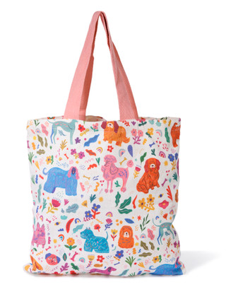 Thumbnail 1: Scribble Dog Print Tote Bag 