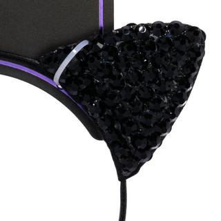 Thumbnail 3: Fantasia Accessories Halloween Beaded Cat Ears Headband 