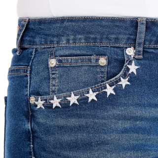 Thumbnail 2: COPPERFLASH Plus Americana Embroidery Fray Shorts 