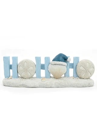 Thumbnail 1: Magical Season 12" Resin Coastal Ho Ho Ho Tabletop Decor 