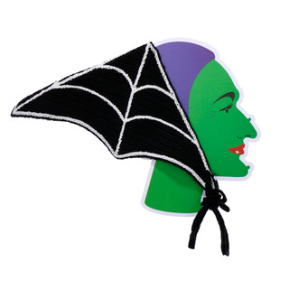 Thumbnail 1: Fantasia Accessories Halloween Spiderweb Crochet Head Scarf  
