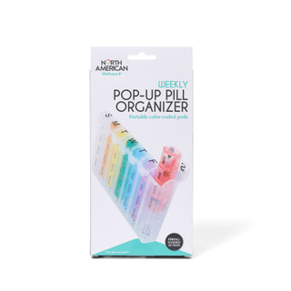 Thumbnail 3: JOBAR Pop Up Weekly Pill Organizer 