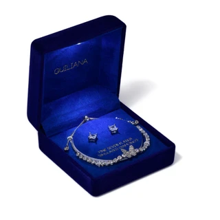 Thumbnail 2: Lumira 2 Pc Fine Silver Plated Bracelet Set 