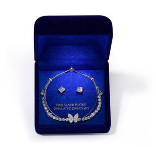 Thumbnail 1: Lumira 2 Pc Fine Silver Plated Bracelet Set 