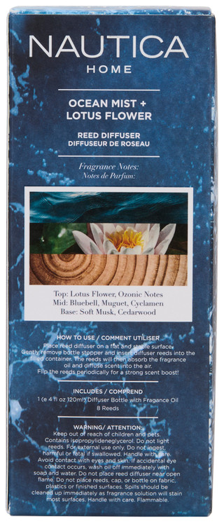 Thumbnail 2: Nautica Ocean Mist + Lotus Flower Reed Diffuser 