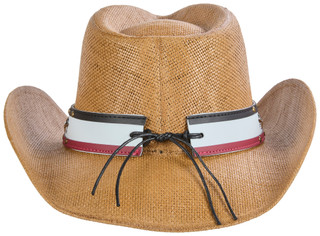 Thumbnail 2: MADD HATTER Vintage Americana Straw Cowboy Hat 