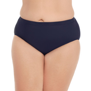Thumbnail 1: Paradise Bay Plus Solid Basic Swim Brief 