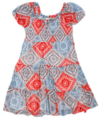 Thumbnail 1: No Comment Big Girls Short Sleeve Smocked Gauze Dress 